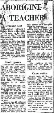 Harold’s appointment to the school made headlines